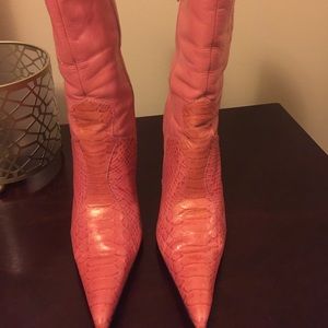 Aldo Pink Heeled Boots